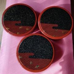 ★松花堂弁当箱　円形　重箱　３点のサムネイル