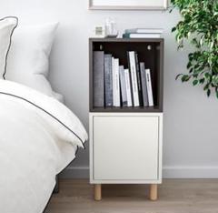 品質検査済 キャビネット 木製 エーケト EKET IKEA ホワイト メルカリ - グレー 本棚・本収納