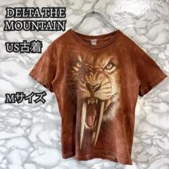 古着 DELTA THE MOUNTAIN ライオン アニマル Tシャツ M