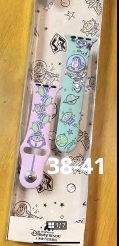 上海ディズニー　アップルウォッチベルト　38-41mm バズリトルグリーン