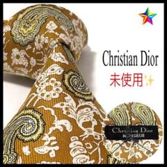 未使用・タグ付き✨ クリスチャンディオール ネクタイ 光沢 ペイズリー