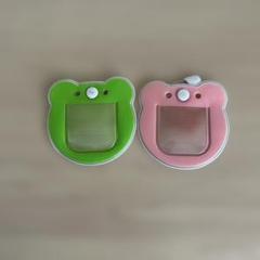 名札　保育園　幼稚園　緑　ピンク　クマ型