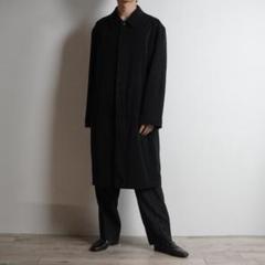 Calvin Klein ロングステンカラーコート モード ブラック/QW72