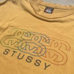 フロントロゴ　90s old stussy Tシャツ　USA製　M 紺タグ