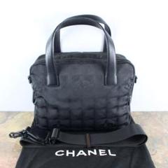 CHANEL シャネルニュートラベルラインロゴ2wayナイロンショルダーバッグ