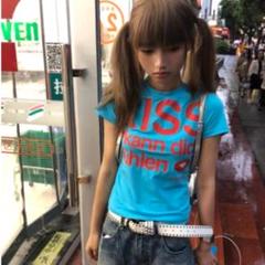 y2k ギャル Tシャツ 平成 ピチT グランジ　海外　韓国　英字　ロゴ