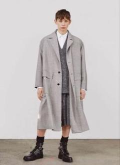 【１着でも送料無料】 ルーク氏着用JILSANDER シルクウール混ロングコート 18resort ジャケット・アウター