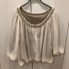 バニラベージュ　シフォンカーディガン　新品