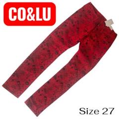 【 CO&LU 】新品 タグ付 ココルル デザインデニム 27 バンド ロック