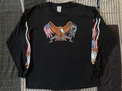 00s GOOD SPORT vtg イーグル ロンT 星条旗 POW-MIA