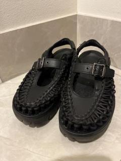 最終！noir kei  ninomiya KEENキーンメリージェーンサンダル ノワール ケイ ニノミヤ×キーン「ユニーク」をアレンジした