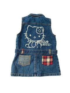 Hello Kitty デニムワンピース レトロ