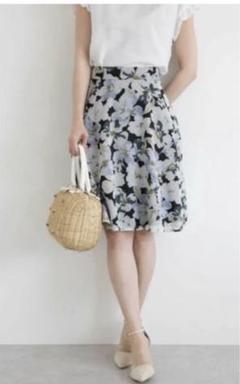 PROPORTION BODY DRESSING シアーフラワーフレアースカート
