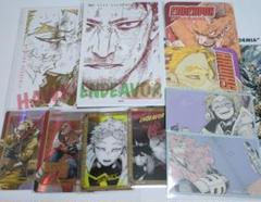 ヒロアカ 原画展 ホークス コースター 紙類 カード エンデヴァー