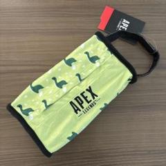 APEX ティッシュケース ティッシュボックス 紐付き ライトグリーン ①