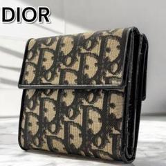 【希少】ディオール　トロッター　折り財布　レザー　PVC ブラック　ロゴ金具 楽天市場】ディオール Dior 二つ折り財布 トロッター ロゴ