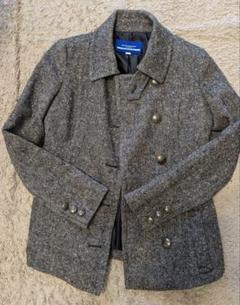 バーバリーブルーレーベル ロングコート ノーカラー ベルト ノバチェック ウール COAT COLLECTION｜BLUE LABEL CRESTBRIDGE(ブルーレーベル