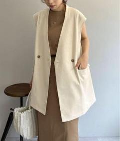 お値下げ中【カプリシューレマージュ】ロングジレ CAPRICIEUX LE'MAGE（カプリシューレマージュ）の「ジャケット風