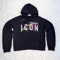 DSQUARED2 22AW Icon Splatter Hoodie パーカー DSQUARED2(ディースクエアード) 2022AW Icon Splatter Hoodie