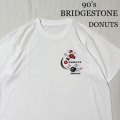 90's BRIDGESTONE 企業物 ドーナツ Tシャツ シングルステッチ