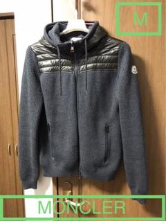 MONCLER 本物 国内正規 ニット /￼ ダウン ブルゾン ジャケット M