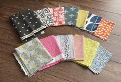 コットン100% プリント生地セット　使用済み端切れ布