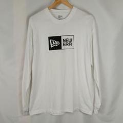NEW ERA　ロゴ　ロング　Tシャツ　ロンT　XL　ホワイト　白　B3280