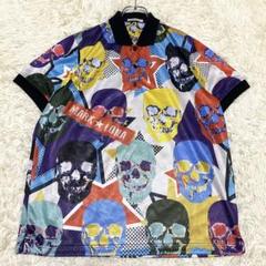 MARK&RONAマークアンドロナ ポロシャツXLスカル