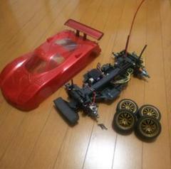注意Ｒですが、Fユニット付き。タミヤラジコンTA03R組み立て済み中古品 なが