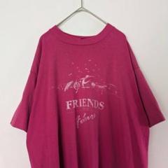 90s USA製　FRIENDS　Tシャツ シングルステッチ　ピンク　XL