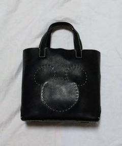 大人気新品 genten ミッキーマウスシルエット トートバッグ ブラック - メルカリ バッグ