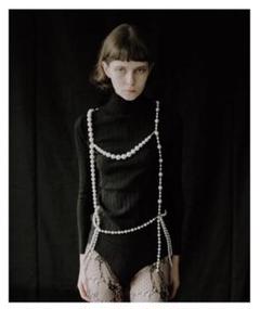 【LITMUS】herpraha レザーハーネス 黒 Her Praha 「Back cross balted harness」バッククロス