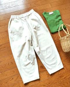 美品　tandyオローネニューバルーンパンツ春夏カーキグレー 10%OFF】オローネ バルーンパンツ“リネン” | オローネ | TANDEY