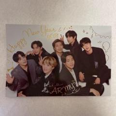 bts 会報　クリスマスカード　happynewyearカード 通販でクリスマス BTS ファンクラブ会報＋クリスマスカード＋