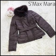 S MAX MARA/フードファー♡ダウンコート/36/white - メルカリ