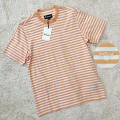 【新品】Barbour バブアー ボーダー 半袖 コットン Tシャツ M