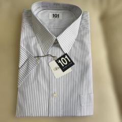 新品　未使用　101 Hamilton 半袖 ストライプ　Yシャツ　メンズのサムネイル