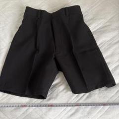 140cm 黒 ショートパンツ ゴムウエスト