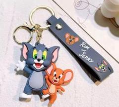 キーホルダー　トムとジェリー　マスコット　キャラクター　ストラップ　チャーム
