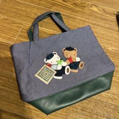 familiar 紀伊國屋コラボ　クマ刺繍 手提げ袋 小型
