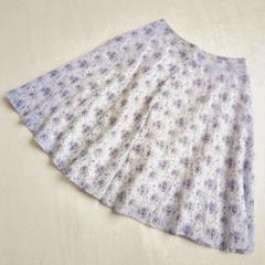ハウピア◇フラワープリントスカート フレア フェミニン 綺麗め ミニ 3