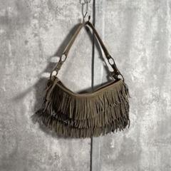 【00s_Archive】Suede Fringe HandBag 平成Y2K