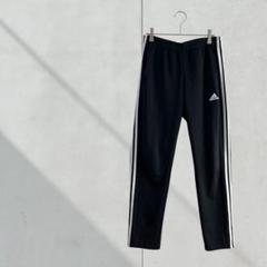 3648【adidas】ジャージ　ズボン　三本ライン　黒　Ｍ　スポーツ　運動