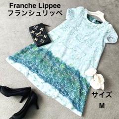 刺繍ワッペン】【M】franche lippee 白襟 ワンピース レディース