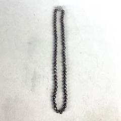 黒蝶パール ネックレス 約8mm シルバー SILVER 留め具 アクセサリー