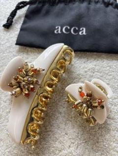 新品 acca ベリー ヘアクリップ クリップ ガンメタル他5点セット