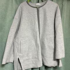 【美品】sasquatchfabrix ノーカラー ジャケット ブルゾン グレー 美品】sasquatchfabrix ノーカラー ジャケット ブルゾン グレー