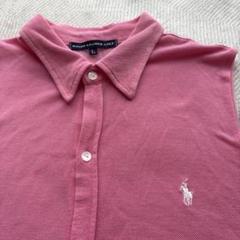 Ralph Lauren ピンク ノースリーブポロシャツ Lのサムネイル