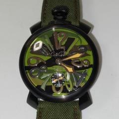 【未使用品】ガガミラノ　マニュアーレ48MM　カーボン　社外ベルト　稼働品 2025年最新】ガガミラノ ベルト 48mmの人気アイテム - メルカリ