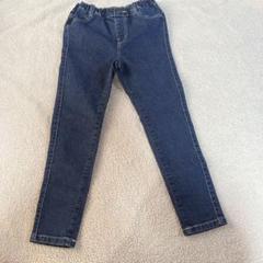 キッズ ダークブルー ストレートレッグパンツ
